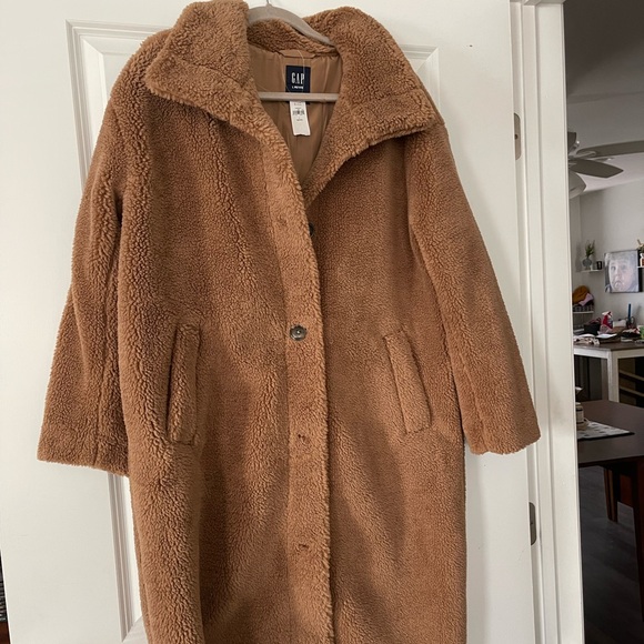 GAP Jackets & Blazers - GAP Teddy Coat in Camel Brown